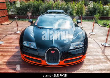 Supersportwagen Bugatti Veyron Stockfoto