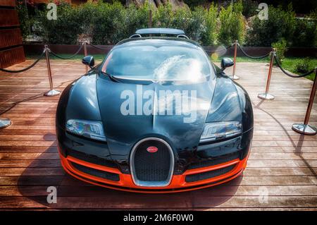 Supersportwagen Bugatti Veyron Stockfoto