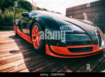 Supersportwagen Bugatti Veyron Stockfoto