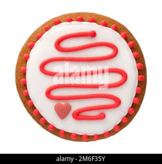 Weihnachts Lebkuchen Cookie In Form Von Kreis Stockfoto