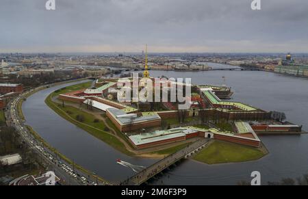 Festungsstern. Eine uralte Verteidigungsfestung in Form eines Sterns. Stockfoto