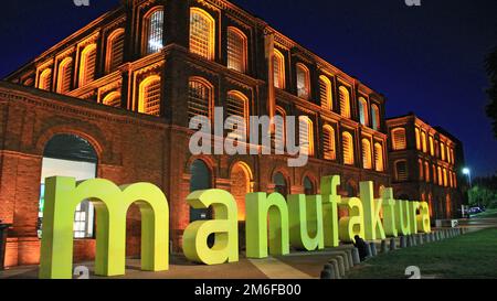 Künstlerzentrum Manufaktura, Einkaufszentrum und Freizeitkomplex in Lodz Polen Stockfoto