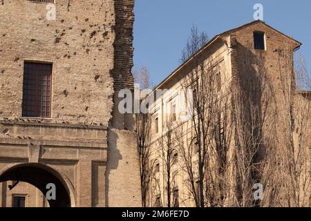 Blick auf den Palazzo della Pilotta, Parma, Italien Stockfoto