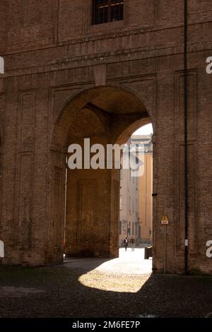 Arc of Palazzo della Pilotta, Parma, Italien Stockfoto