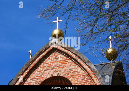 St. Helena und Andreas Kirche in Ludwigslust Stockfoto