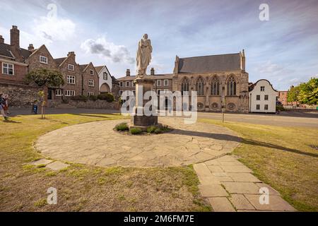 Norwich - 22 2022. Mai: Kathedrale von Norwich in Norfolk, England. Stockfoto