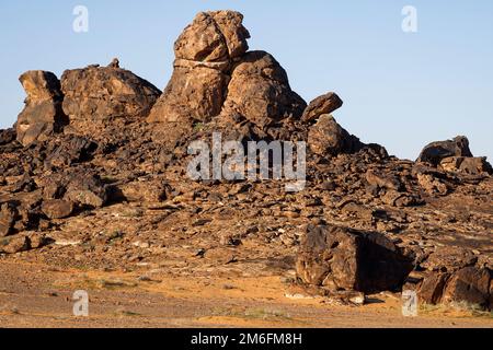 Saudi-Arabien. 04. Januar 2023. Landschaft während der 4. Etappe des Dakar 2023 rund um Hail, am 4. Januar 2023 in Hail, Saudi-Arabien - Foto Julien Delfosse / DPPI Credit: DPPI Media/Alamy Live News Stockfoto