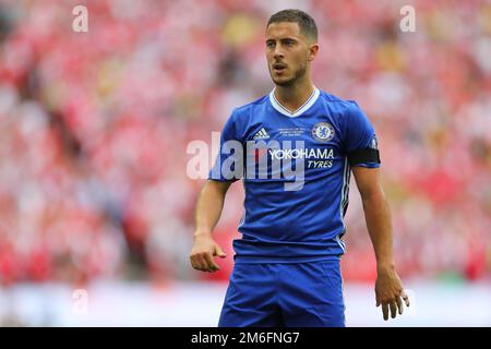 Eden Hazard of Chelsea - Arsenal gegen Chelsea, das Emirates FA Cup-Finale, Wembley Stadium, London - 27. Mai 2017. Stockfoto