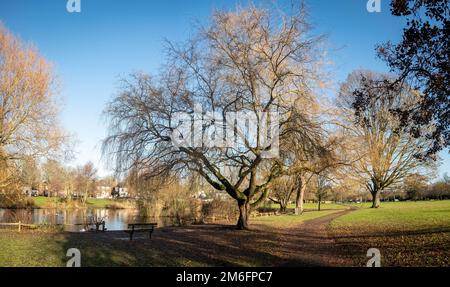 London - Dezember 2022: HAM Common Area von Richmond im Südwesten von London Stockfoto