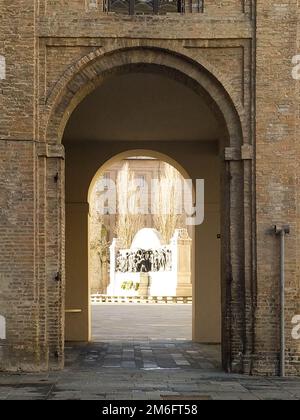 Blick auf den Palazzo della Pilotta, Parma, Italien Stockfoto