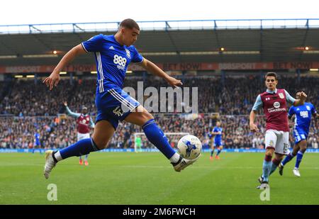 Che Adams aus Birmingham City kontrolliert den Ball - Birmingham City gegen Aston Villa, Sky Bet Championship, St Andrew's, Birmingham - 30. Oktober 2016. Stockfoto