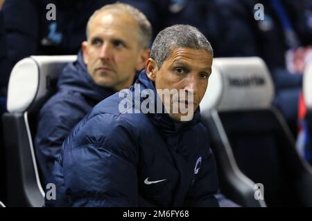 Manager von Brighton & Hove Albion, Chris Hughton - Brighton & Hove Albion gegen Newcastle United, Sky Bet Championship, American Express Community Stadium, Brighton und Hove - 28. Februar 2017. Stockfoto