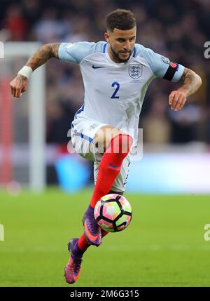 Kyle Walker of England – England gegen Schottland, Qualifikationsgruppe F der FIFA-Weltmeisterschaft 2018, Wembley Stadium, London – 11. November 2016. Stockfoto