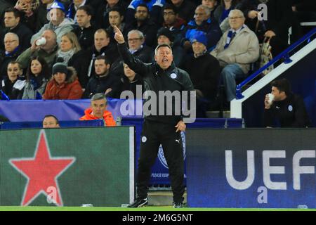 Leicester City Manager Craig Shakespeare - Leicester City / Atletico Madrid, UEFA Champions League Quartalsfinale Second Leg, Leicester City Stadium, Leicester - 18. April 2017. Stockfoto