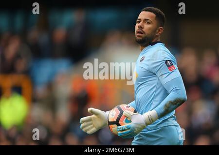 Jordan Archer of Millwall - Millwall V Watford, FA Cup vierte Runde, The Den, London - 29. Januar 2017. Stockfoto