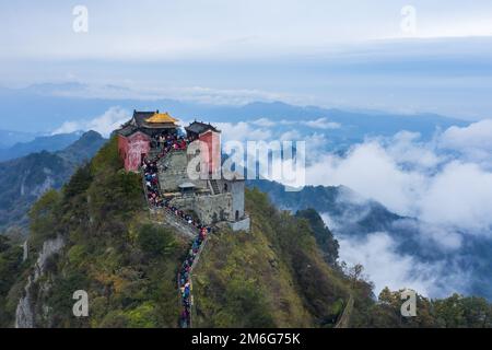 Wudang-Gebirgslandschaft Stockfoto