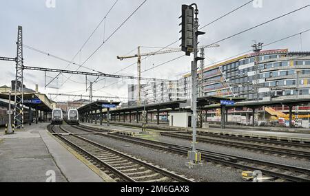 Prag, Tschechische Republik. 04. Januar 2023. Prager Bahnhof Masaryk, abgebildet am 4. Januar 2023, in Prag, Tschechische Republik. Kredit: VIT Simanek/CTK Photo/Alamy Live News Stockfoto