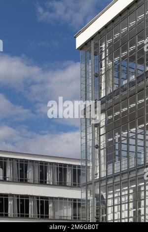 Bauhaus, erste Schule für Industriedesign. Dessau, Deutschland Stockfoto