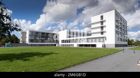 Bauhaus, erste Schule für Industriedesign. Dessau, Deutschland Stockfoto