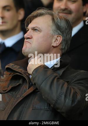 Vorsitzender von Norwich City, Ed Balls - Norwich City gegen Derby County, Sky Bet Championship, Carrow Road, Norwich - 2. Januar 2017. Stockfoto