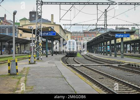 Prag, Tschechische Republik. 04. Januar 2023. Prager Bahnhof Masaryk, abgebildet am 4. Januar 2023, in Prag, Tschechische Republik. Kredit: VIT Simanek/CTK Photo/Alamy Live News Stockfoto