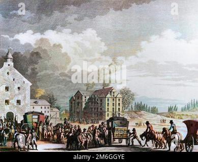 Revolution Francaise et mouvement contre revolutionnaire : Echange des deputes prisonniers en Autriche 20 frimaire an IV (11. Dez. 1795). Stockfoto