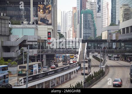 Blick auf das Zentrum von Hong Kong Stockfoto