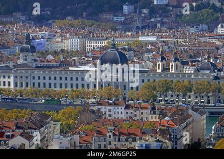 Hotel-Dieu in Lyon Stockfoto