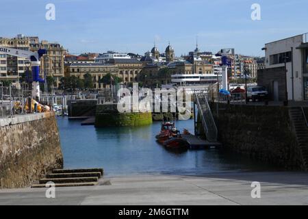 San Sebastian Fischerhafen Stockfoto