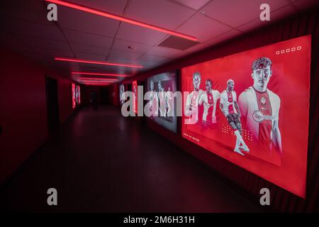 Ein allgemeiner Blick in das St. Mary's Stadium vor dem Spiel Southampton vs Nottingham Forest der Premier League im St. Mary's Stadium, Southampton, Großbritannien, 4. Januar 2023 (Foto: Ritchie Sumpter/News Images) Stockfoto