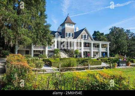 Plantagenhaus in der Magnolia Plantation vor Charleston, South Carolina, USA Stockfoto