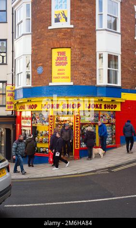 Der berühmte Joke Shop in EASTBOROUGH, Scarborough Stockfoto