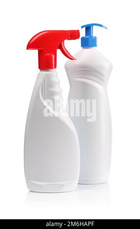 zwei weiße sprays Stockfoto