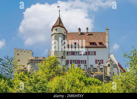 Schloss Lenzburg, Kanton Aargau, Schweiz Stockfoto