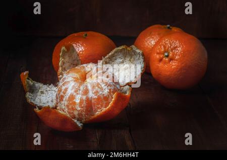 Mandarinen in Schüttgut Stockfoto