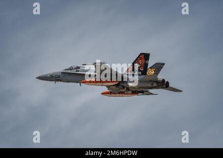 Spanischer Air Force F18C auf der NTM 2022 Stockfoto