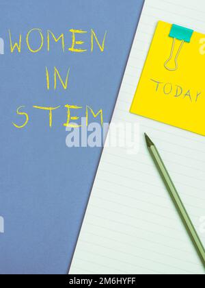 Konzeptionelle Darstellung Frauen im Stem. Business Showcase Science Technology Engineering Mathematics Scientist Research Stockfoto