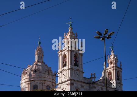 Basilica da Estrela, eine barocke katholische Kirche in Lissabon, Portugal Stockfoto