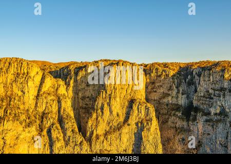 Beloi Aussichtspunkt, Vikos Nationalpark, Griechenland Stockfoto