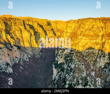 Beloi Aussichtspunkt, Vikos Nationalpark, Griechenland Stockfoto