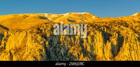 Beloi Aussichtspunkt, Vikos Nationalpark, Griechenland Stockfoto