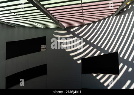 Parkhaus auf der Frankfurter Messe Stockfoto