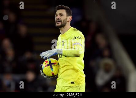 London, Großbritannien. 4. Januar 2023. Hugo Lloris von Tottenham während des Premier League-Spiels im Selhurst Park, London. Das Bild sollte lauten: Paul Terry/Sportimage Credit: Sportimage/Alamy Live News Stockfoto