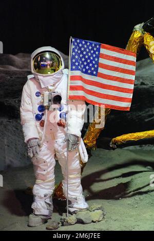 Erste Mondlandung mit dem apollo 11 Mann auf dem Mond 1963 Stockfoto