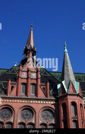 Altes Rathaus Neumünster Stockfoto