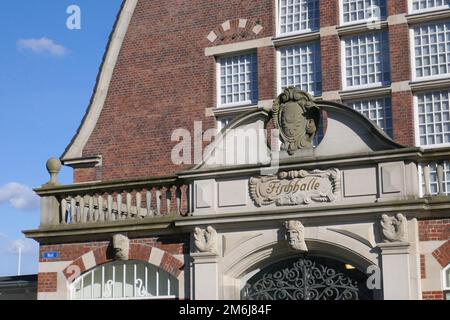 Fischhalle Kiel Stockfoto