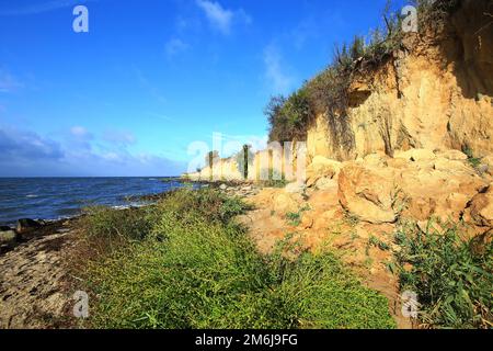 Traumhafte Landschaft von Klein Zicker auf der Ostseeinsel RÃ¼gen Stockfoto