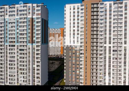 Neubau Wohnung Komplex Stockfoto