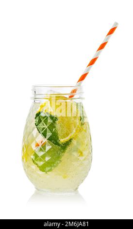 Ein Glas frische Limonade Stockfoto