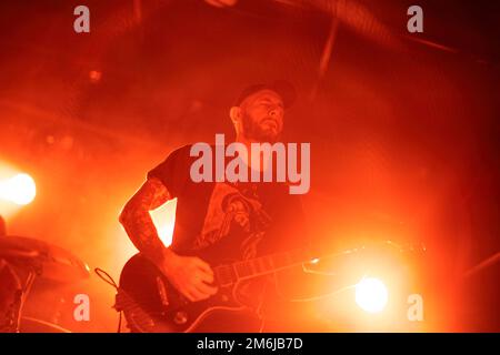 Bergen, Norwegen. 22., 2022. Oktober. Die amerikanische Metallband Irist spielt ein Live-Konzert im Kulturhuset in Bergen. (Foto: Gonzales Photo - Jarle H. Moe). Stockfoto